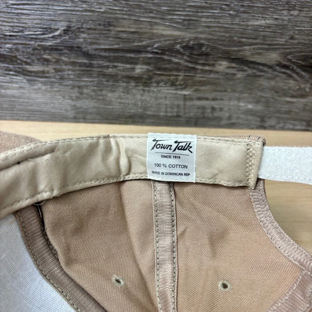 Turbot Hills Golf Hat Cap‎ Strap Back Brown Adjustable